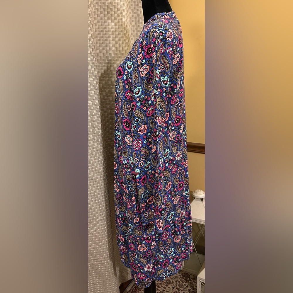 NWOT. Matilda Jane Thoughts & Dreams Floral Patterned Blue Dress - Picture 3 of 6
